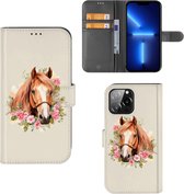 Telefoonhoesje met Pasjes geschikt voor iPhone 13 Pro Max Paard