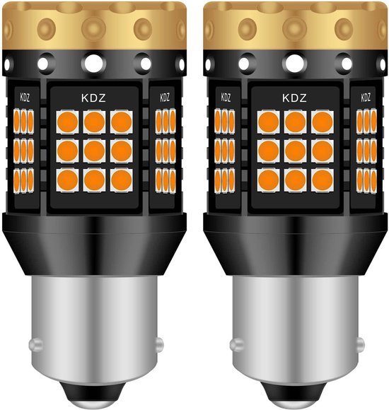 Ampoule Clignotante PY21W BAU15S 12V 21W Jaune - Pour Clignotants De Direction De Nombreuses Voitures