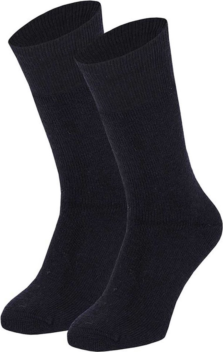 Angro - 2-Pack - Dikke Thermo Werksokken - Merino Wol - Antibacterieel - Isolerend - Heren - marine - 48-50 - 13500000