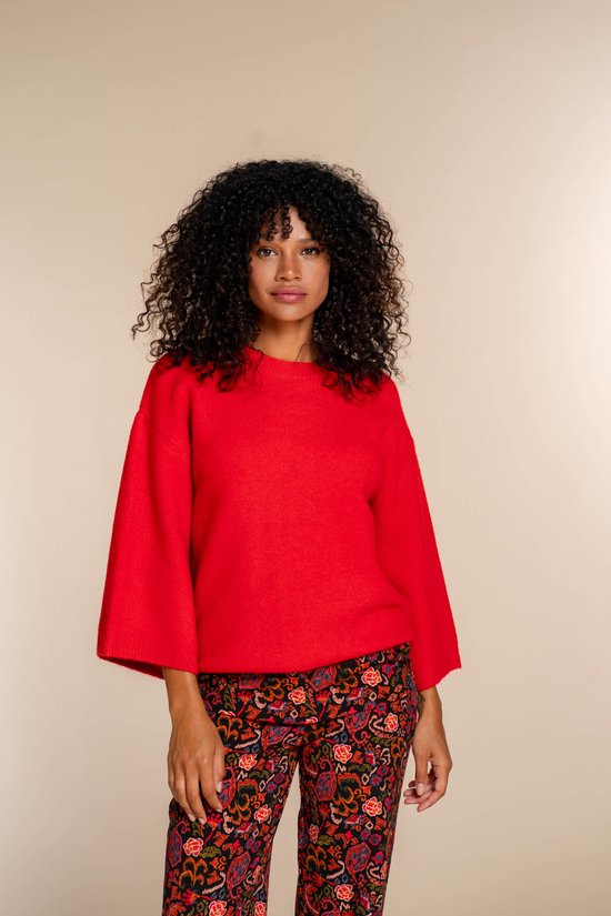 Geisha Trui Trui Met Vleermuis Mouw 34861 14 Hot Coral Dames Maat M bol