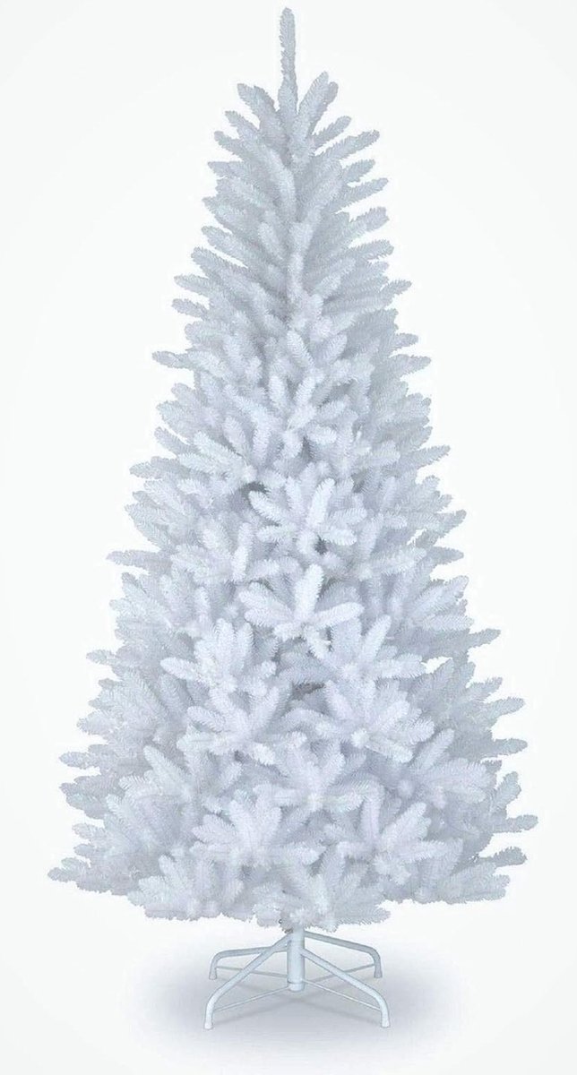 Alaskan Pine Zwart/Groen/Wit Kerst Bushy Kijken Kunstboom Met Metalen Stand Xmas Home decor, PVC, 6Ft/180CM