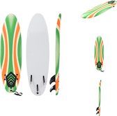 vidaXL vidaXL Surfplank - Beginners - 170 x 46.8 x 8 cm - Groen/Oranje - Surfplank