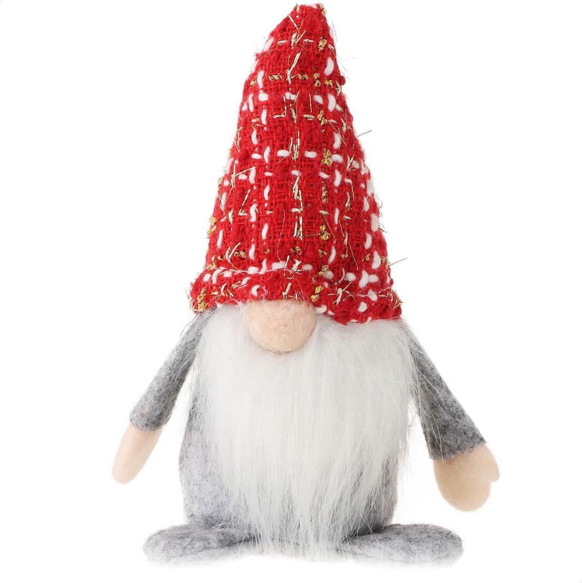 Lot De 2 Nains De Noël Scandinaves - Hauteur 38 Cm - Décorations Hivernales En Tissu - Style Gnome Suédois