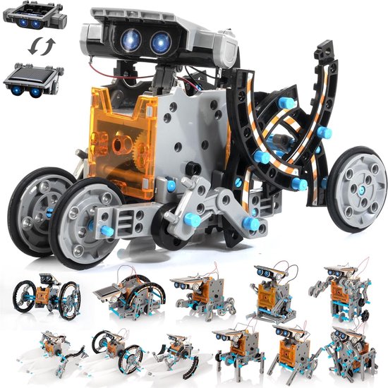 Jouets robots à énergie solaire pour enfants de 10 ans et plus, speelgoed  STEM 14 en