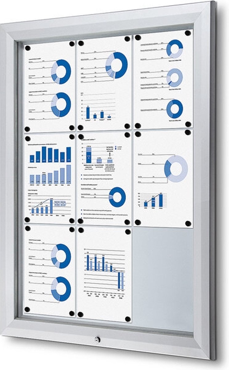 Vergrendelbaar Notitiebord Outdoor SCT 9 X A4 - Syna SCT9XA4PH - Horeca & Professioneel