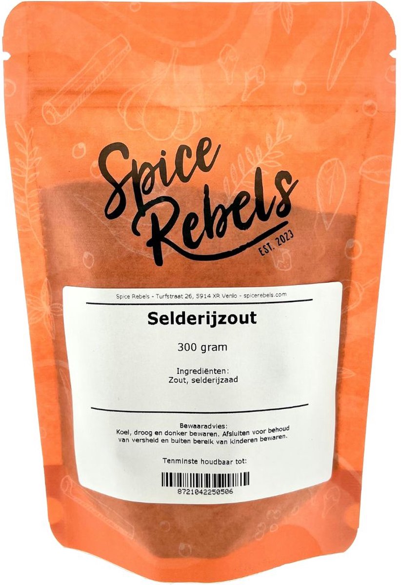 Goedkoopste Spice Rebels - Selderijzout - zak 300 gram - zout mix