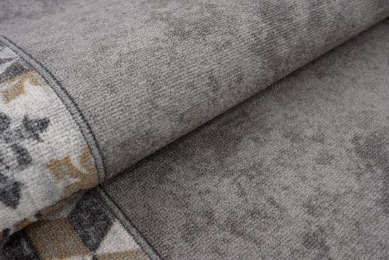 Tapiso – tapis de couloir en caoutchouc antidérapant, gris clair, pour couloir, salon, taille 80x200