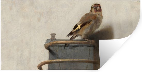 Muurstickers - Sticker Folie - Puttertje - Oude Meester - Carel Fabritius - 120x60 cm - Plakfolie - Muurstickers Kinderkamer - Zelfklevend Behang - Zelfklevend behangpapier - Stickerfolie