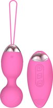 Playbird® - Vibrerend ei - met extra vibrator in afstandsbediening - oplaadbaar - sextoy voor koppels – lichtroze