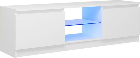 vidaXL-Tv-meubel-met-LED-verlichting-120x30x35,5-cm-wit