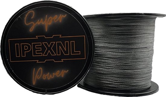 IPEXNL Super power 4 PE super fil de pêche tressé noir - 13,6 kg - 0,26 mm de 500 mètres type 2.5 fabriqué par HJ