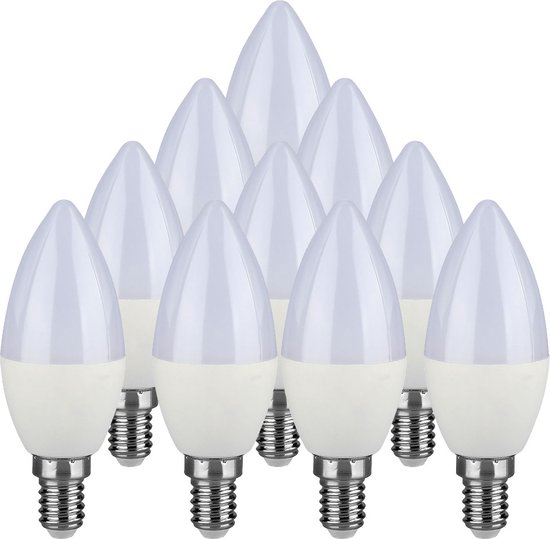 V-TAC VT-1818-N E14 LED Base Lamp - 3.7W - Warm - Wit - 3000K - SMD - 37x100mm - IP20 - Bundel - van - 10