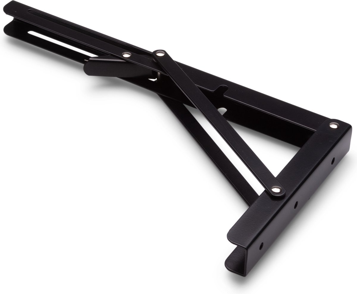 Inklapbare Plankdrager Zwart 195 x 400 mm | Per Stuk
