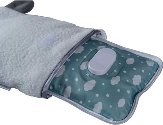 A3 Thuys Waterkruik - Elektrische Kruik met Hoes - Extra Veilige Warmwaterkruik voor Baby's en Volwassenen - Soozly