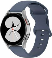 By Qubix 22mm - Solid color sportband - Blauw - Huawei Watch GT 2 - GT 3 - GT 4 (46mm) - Huawei Watch GT 2 Pro - GT 3 Pro (46mm)