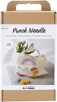 Creativ Company Hobbyset Punch Needle Draagtas Pastelkleuren