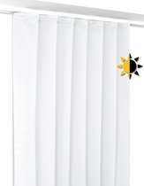 BEAUTEX Blackout Curtain with Ruffle Ribbon, U-band, Blackout Curtain, Opaque Darkening, Choice of Size and Colour (Width 140 cm. Height: 145 cm. White)