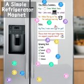 Koelkastmagneten, decoratieve magneten, kleurrijke koelkastmagneten, kleine magneten, zelfklevende koelkastmagneet voor koelkast, magneetbord, whiteboard, klaslokaal, rond, 30 mm