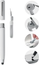 Stylus pen - Balpen - Voor tablet en smartphone - Draadloze oordopjes - Schoonmaken - Schoonmaakset - ABS - Wit