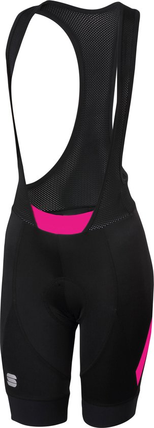 Sportful Fietsbroek met bretels koersbroek Dames Zwart Roze SF Neo W. bol