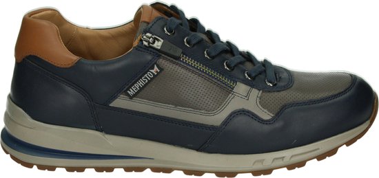 Mephisto BRADLEY RANDY - Heren sneakersHeren veterschoenVrije tijdsschoenen - Kleur: Blauw - Maat: 47