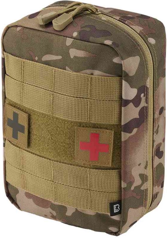 Brandit - Molle First Aid Pouch Large tactical_camo Molle tasje - Groen