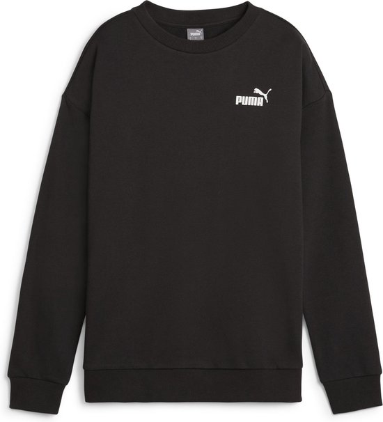 PUMA ESS+ Relaxed Small Logo Crew TR Dames Trui - Puma Black