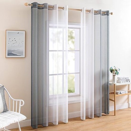 Warm Home Designs Paar van 2 standaard lengte 132 x 213 cm bruin linnen verduisterende geïsoleerde thermische slaapkamer gordijnen. 100% verduisterende gordijnen voor een volledig donkere kamer en