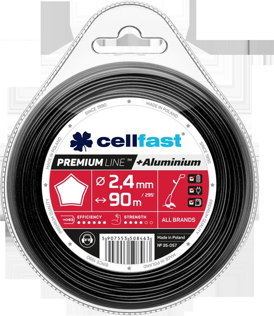 Cellfast PREMIUM Serie - Stervormig Maai Draad - 2,4 mm - 90 m van Merkloos	 — afbeelding 3