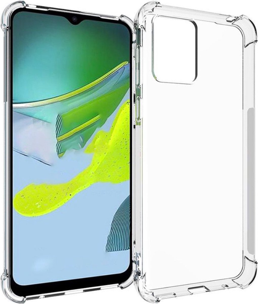 Anti-shock Back Cover voor de Motorola Moto E13 Transparant