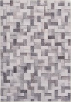 Vercai Rugs Nova Dots Collectie - Laagpolig Vloerkleed - Bedrukt Tapijt voor Woonkamer - Polyester - Grijs - 160x230 cm