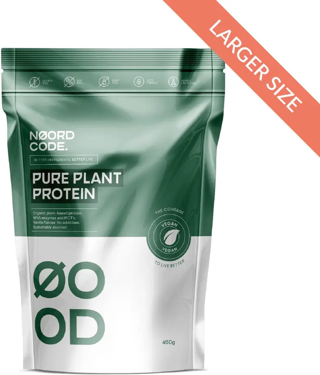 NoordCode Pure Plant Protein - Vegan Proteïne Poeder - 450 gram