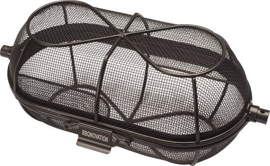BBQ Grillkäfig, Edelstahl Grillrondell für Grillspieß, Universal Spieß-Gestell für Rotisserie BBQ Grillkäfig, Edelstahl Grillrondell für Grillspieß, Universal Spieß-Gestell für Rotisserie