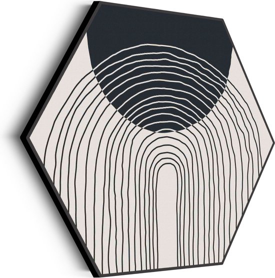 Akoestisch Schilderij De Innerlijke Rust 01 Hexagon Basic L (100 X 86 CM) - Akoestisch paneel - Akoestische Panelen - Akoestische wanddecoratie - Akoestisch wandpaneelKatoen L (100 X 86 CM)