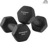MIRA Home - Halterset - Dumbbells - Gewichten - Fitness - Workout - Zwart - 2x4 kg