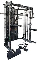 Force USA G12 ALL-IN-ONE Trainer | Dubbele Katrol 90,5 KG| Smith Machine | Multipower Rack | Leg Press