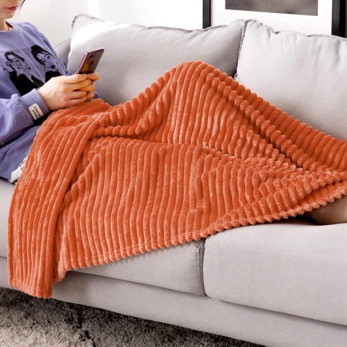 Deken Groen Plaid 180x200 cm Super Zachte Flanellen Fleece Deken Pluizige Warme Sprei Sofa Bed Deken Sprei Over Bed Settee