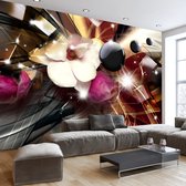 Fotobehangkoning - Behang - Vliesbehang - Fotobehang Bloemen, Parels en Luxe - Abstraction of Colours  - 400 x 280 cm