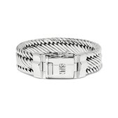 SILK Jewellery - Zilveren Armband - Weave - 735.18 - Maat 18,0
