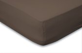 Eleganzzz Hoeslaken Katoen Perkal 35cm Hoekhoogte - Taupe - Hoeslaken 140x200cm - Hoeslakens - Tweepersoons