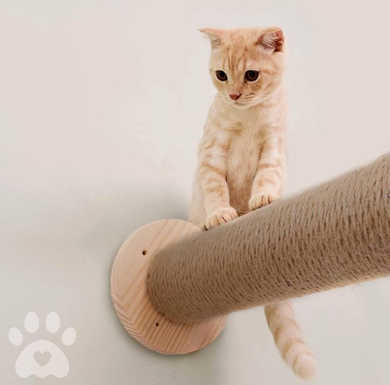 Mur d'Escalade Chats - Sets d'Escaliers (Beige)