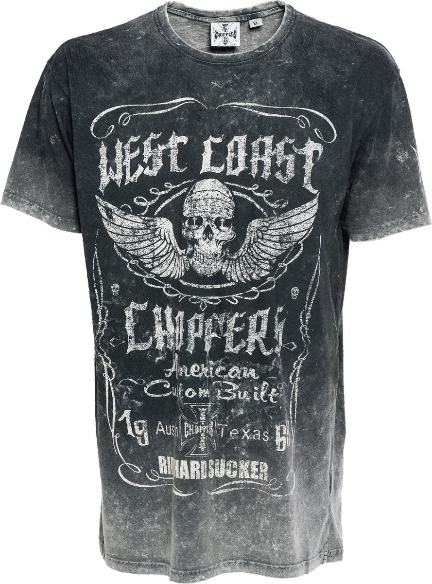 WCC West Coast Choppers T-Shirt Ride Hard Sucker Black-S