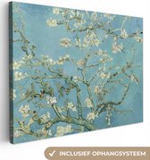 Canvas - Schilderij Van Gogh - Amandelbloesem - Bloesem - Oude meesters - Vincent van Gogh - 120x90 cm - Kamer decoratie - Slaapkamer