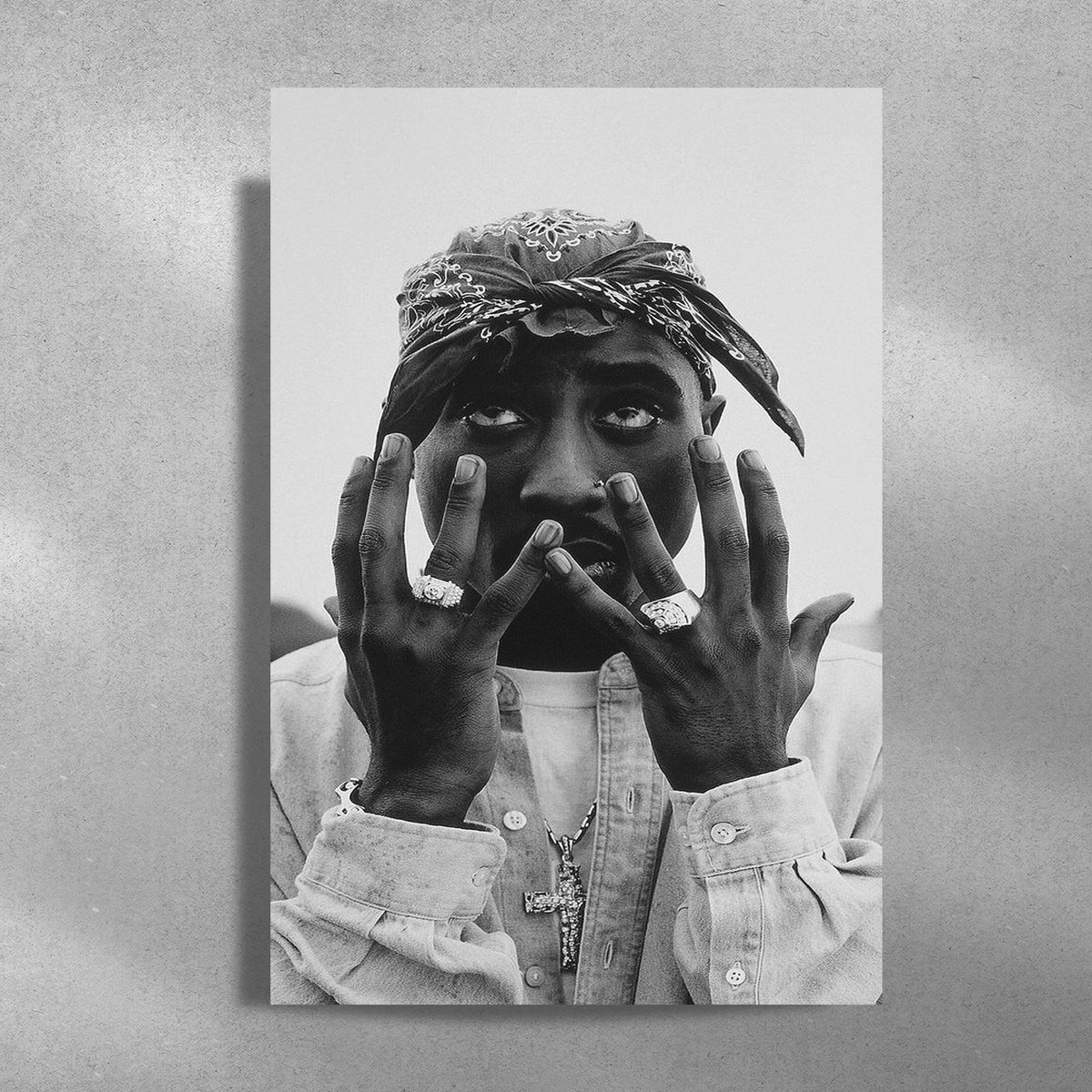 Tupac - 2pac - Metalen Poster - 40x60cm