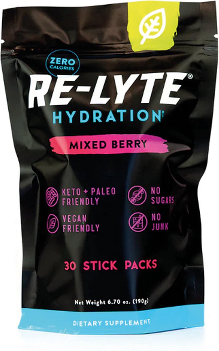 Goedkoopste Re-Lyte | Hydration Drink Mix | Mango 30 Stick Packs | 30 x 6.23 gram