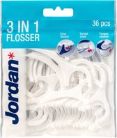 Jordan 3 in 1 - 36 st - Flosser - Voordeelverpakking 12 stuks