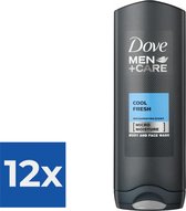 Dove Men+Care Cool Fresh - Douche Gel - Voordeelverpakking 12 stuks