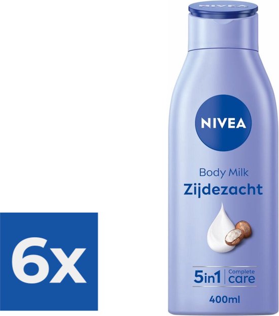 Foto: Nivea zijdezachte bodymilk 400 ml voordeelverpakking 6 stuks