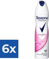 Rexona Deospray  Biorythm 150 ml - Voordeelverpakking 6 stuks