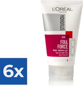 L’Oréal Paris Studio Line Essentials Fix & Force Gel - Super Strong - 150 ml - Voordeelverpakking 6 stuks